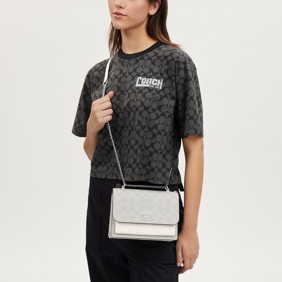 NWT Coach Outlet Klare Crossbody Bag In Signature Canvas - Picture 4 of 6